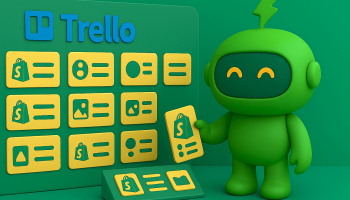 Mr Arigato the robot setting up a Shopify and Trello integration